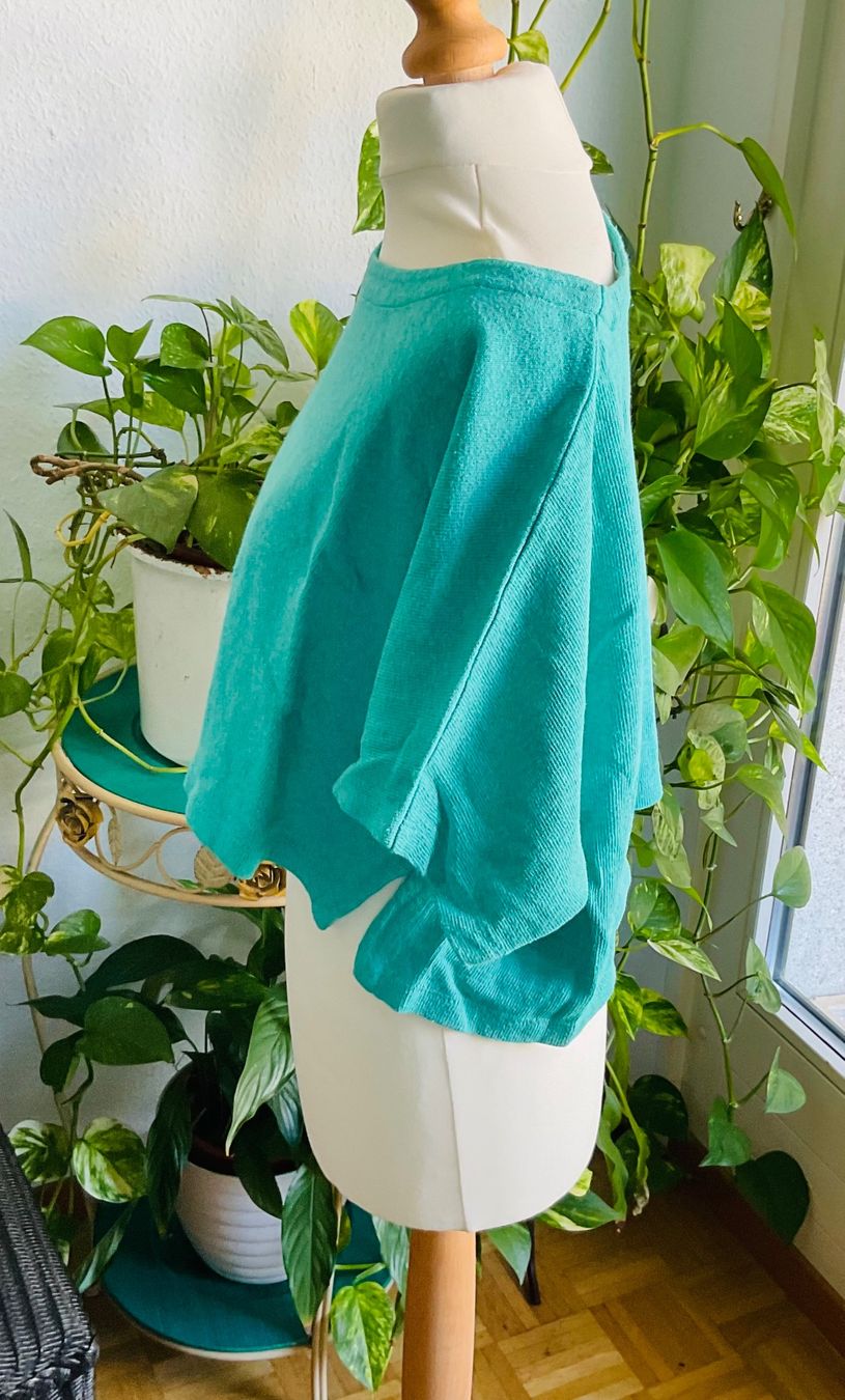 Tops: Pull coton oversize MES SŒURS ET MOI court turquoise, t. M – Neu (gemäss Beschreibung) aus Genève von Mazelyne 2