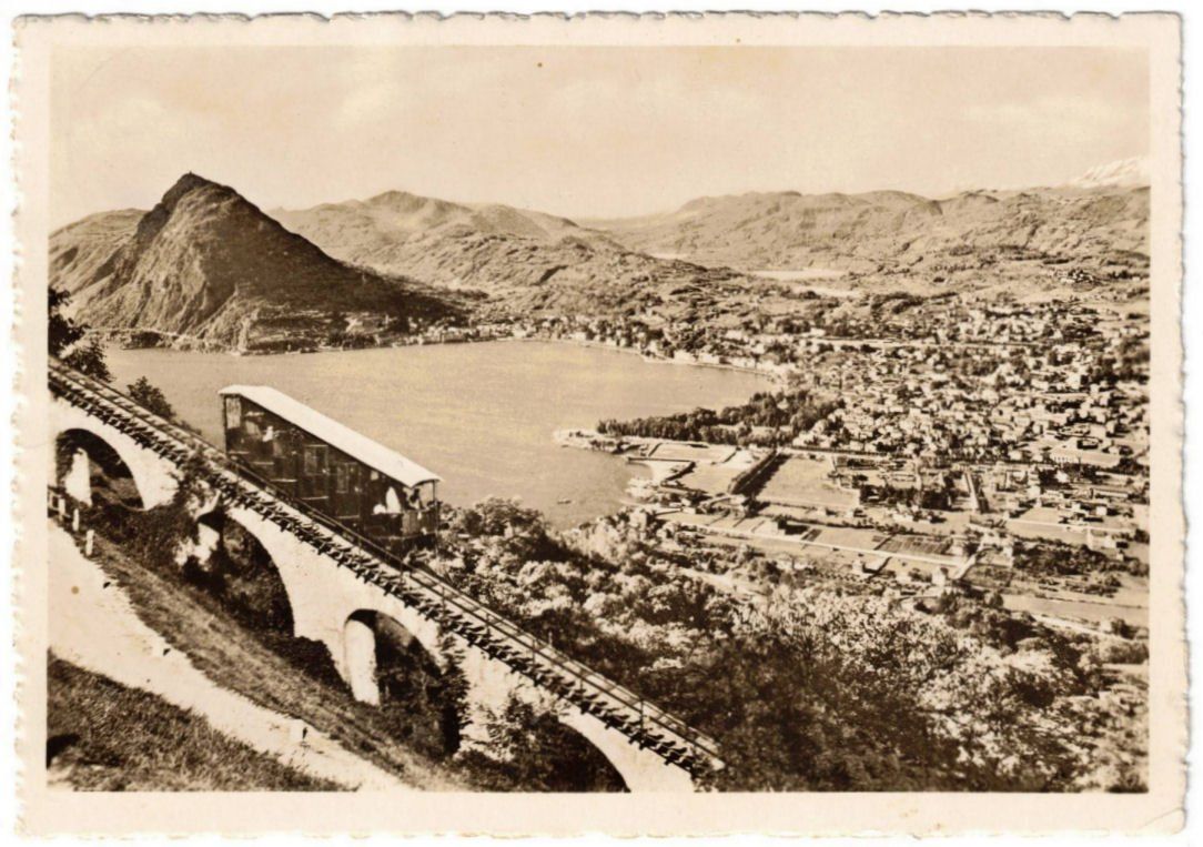 Cartoline postali: Lugano - Standseilbahn Monte Brè – Usato da Binningen venduto da Mountainrider