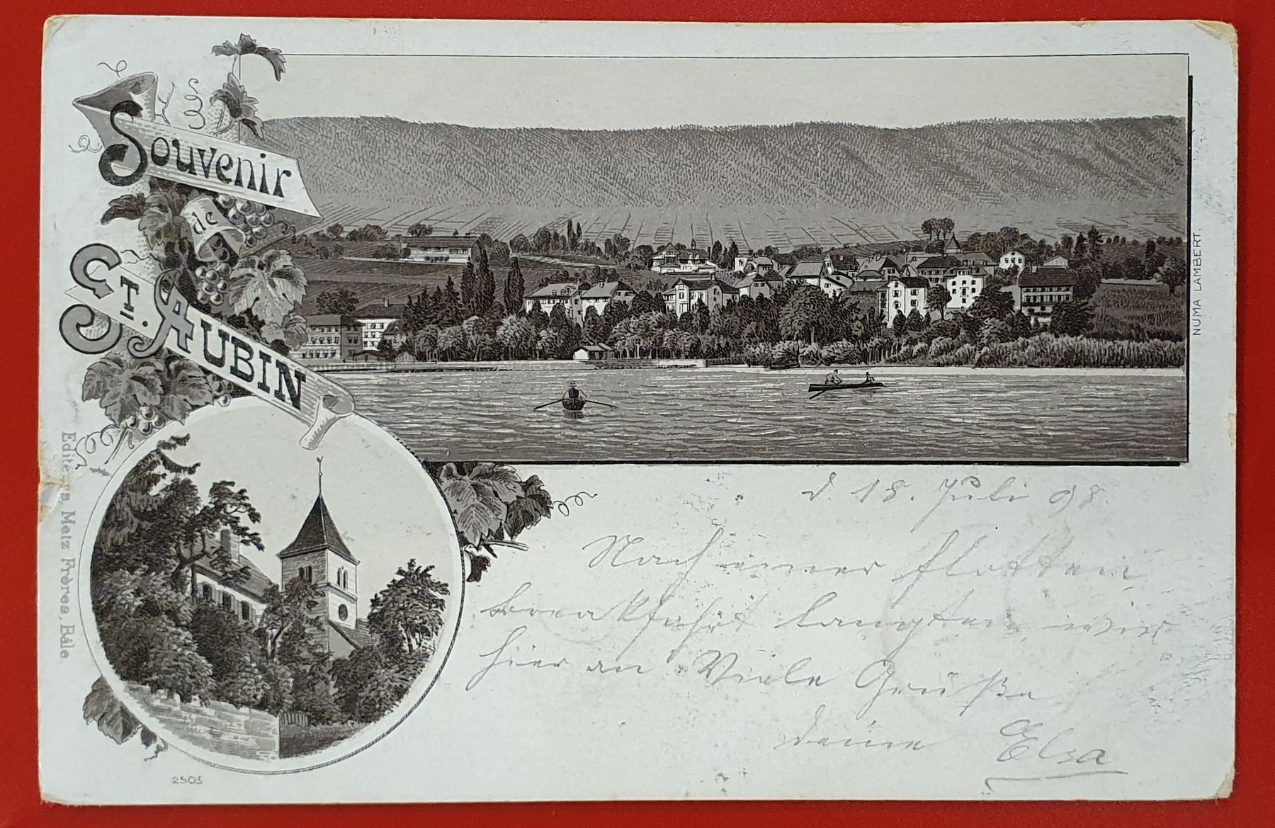 Ansichtskarten: St. Aubin 1898 – Gebraucht aus Kreuzlingen von Rschweiz1