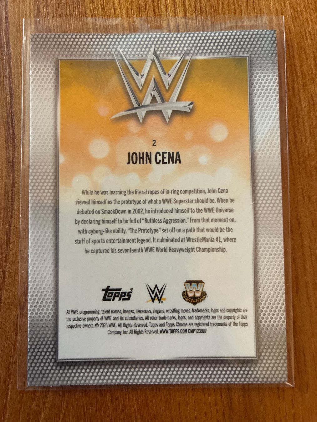 Topps Cartes à collectionner: Topps Chrome WWE John Cena /399 – D'occasion à Wangenried par Garagara 1