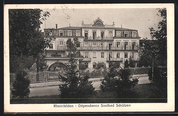 Cartoline postali: AK Rheinfelden, Dependance Schützen – Usato da Berlin venduto da bartko-reher