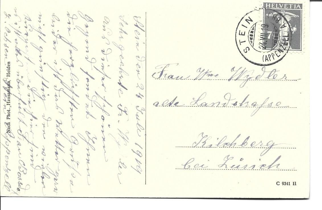 Cartoline postali: AK  Stein AR – Usato da Appenzell venduto da mai25 1