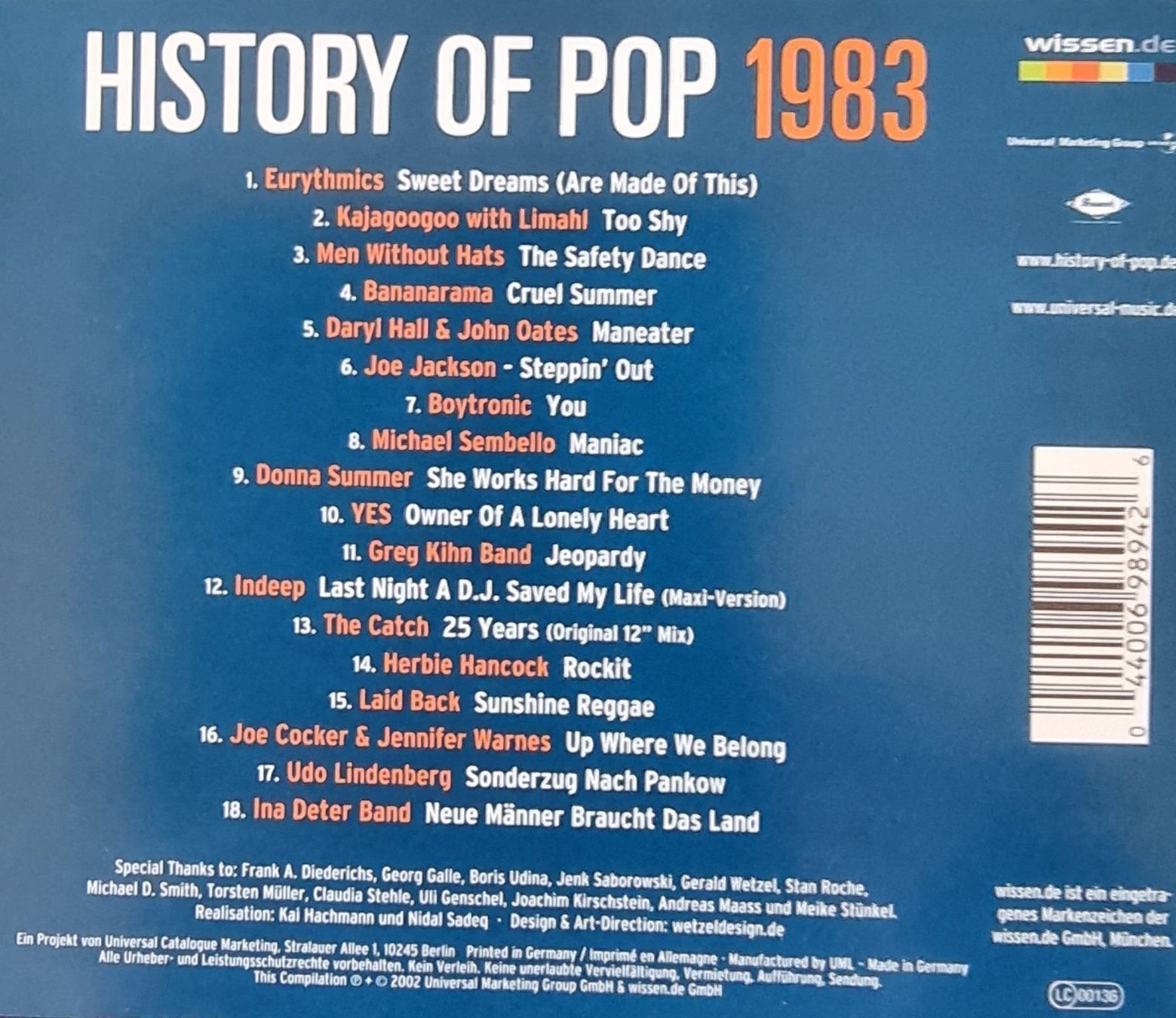 CD: HISTORY OF POP 1983 - CD - COMPILATION – Usato da Greifensee venduto da scharmant 1