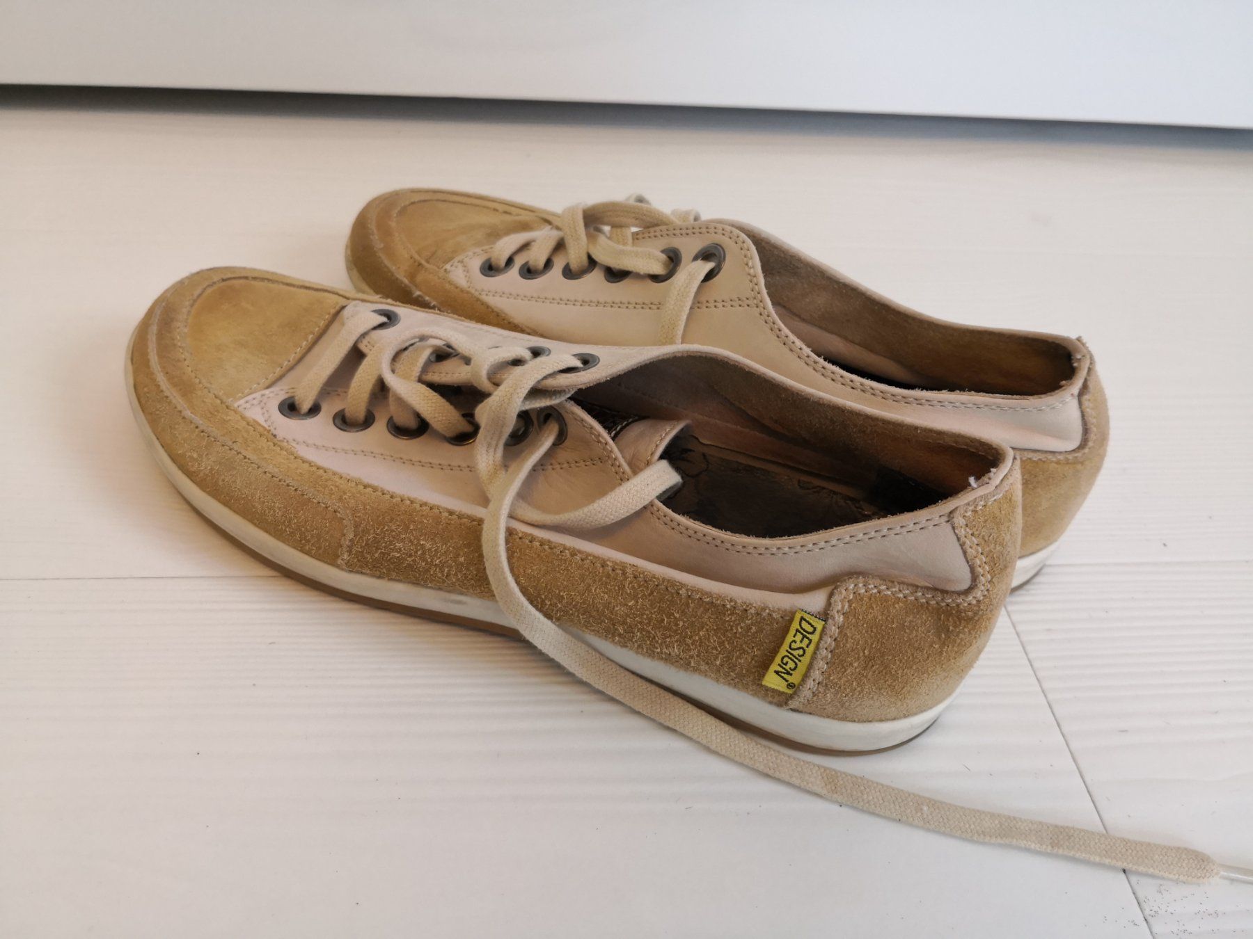 Herrenschuhe: 🤩PASITO WILDLEDER-LEDER-SNEAKER BEIGE – Gebraucht aus Olten von Naja-Twins-Twins 5