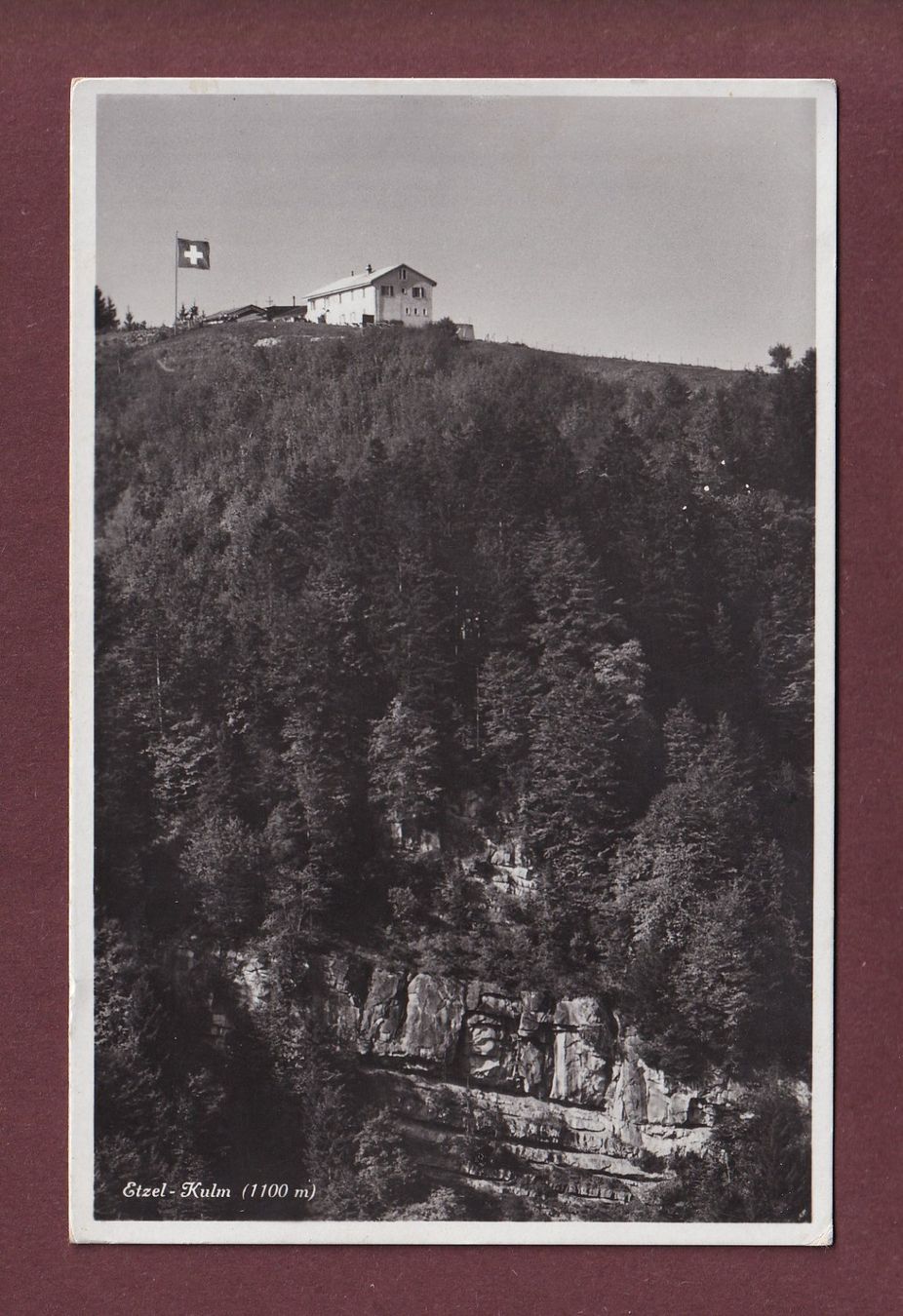Cartoline postali: Feusisberg - ETZEL-KULM - 1935 – Usato da Pully venduto da nicecards