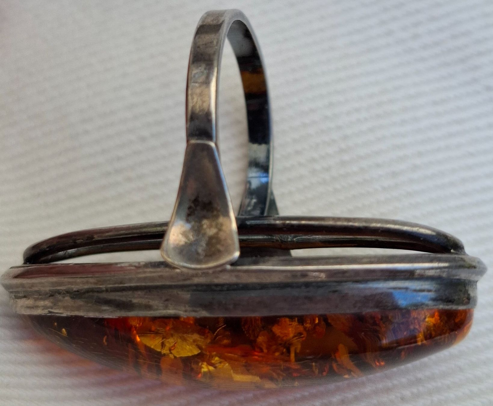 Bagues: Antiker Silber Ring mit Bernstein 925 – D'occasion à st.gallen par mona3 1