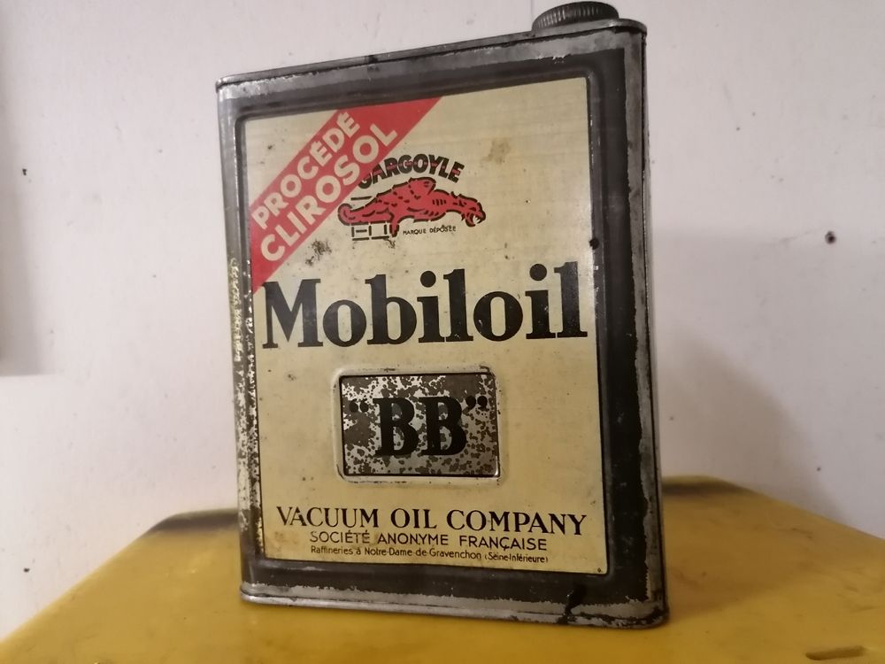 Rare bidon cargoyle mobiloil collector oldtimer Shell esso (Gebraucht ...