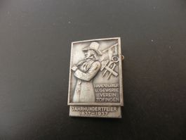 Altes Abzeichen Handwerker und Gewerbe Verein Zofingen 1937