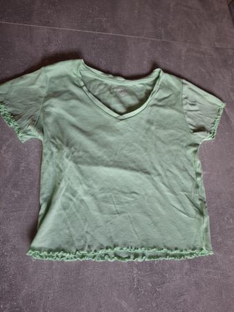 T-shirt vert tilleul taille M marque Chicorée 100% coton 