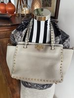 Valentino Garavani Pearl Grey Rockstud Tasche Full Set