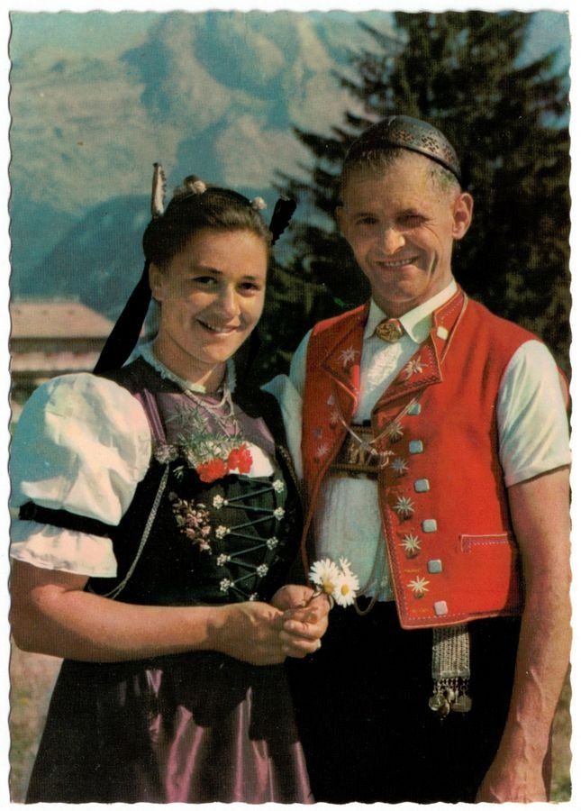 Cartoline postali: Toggenburger Paar – Usato da Frauenfeld venduto da POML