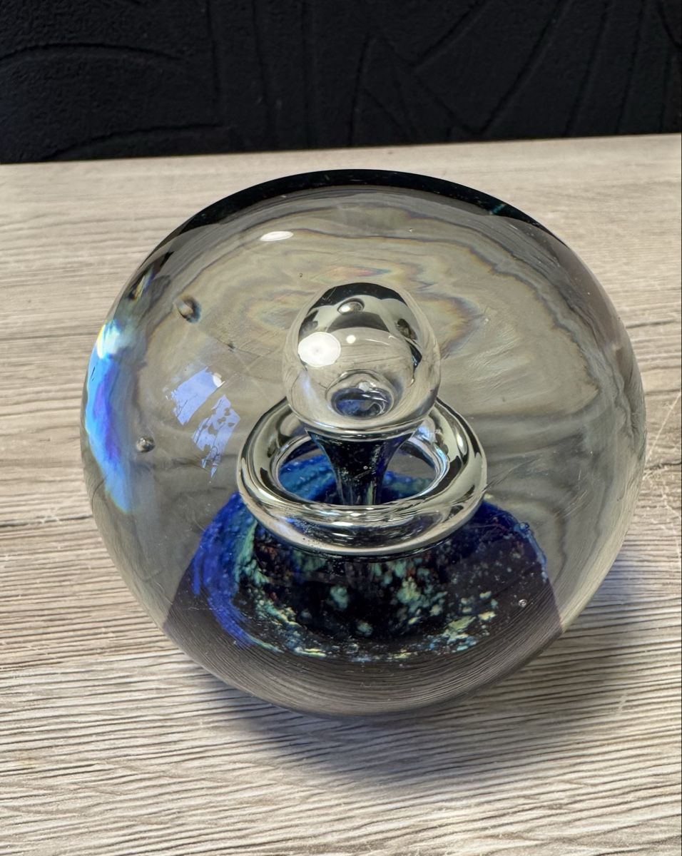 Murano Gläser: Murano Glas Briefbeschwerer , blau mit Sternenhimmel Design – Gebraucht aus Würenlos von Fejzo1987 1