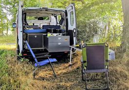 Campingbox mit Bett und Kleidertruhe von 2022 zu verkaufen