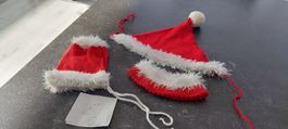 3 neuwertige Weihnachtspuppen Deko Kopfbedeckung