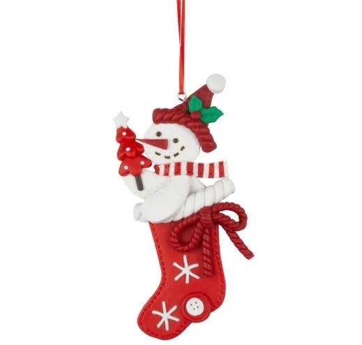 Tutte le decorazioni: Baumschmuck Samichlausstiefel mit Weihnachtsfiguren – Nuovo e nell'imballaggio originale da Basel venduto da Seifehuesli 3