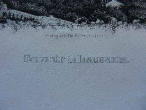 Incisioni: Lausanne Souvenirblatt – Usato da Risch venduto da Rischli15 2