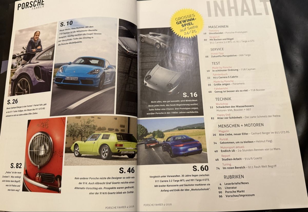 Zeitschriften & Magazine: Porschefahrer-4/2016 – Gebraucht aus hunzenschwil von Oldipark 1