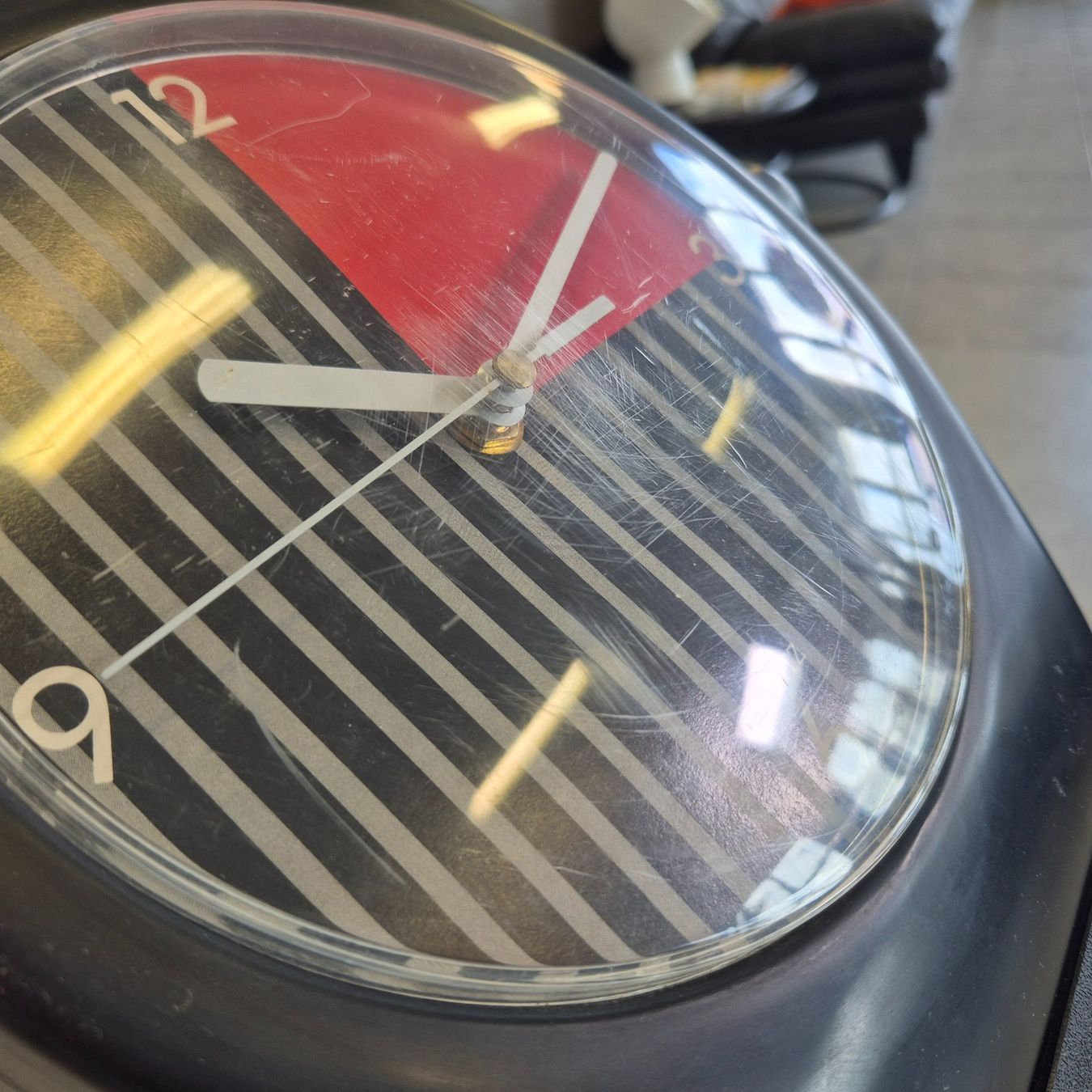Orologi: 80s Maxi Wall Clock Quartz Uhr Wanduhr – Usato da Nottwil venduto da Wondewa-Shop 8