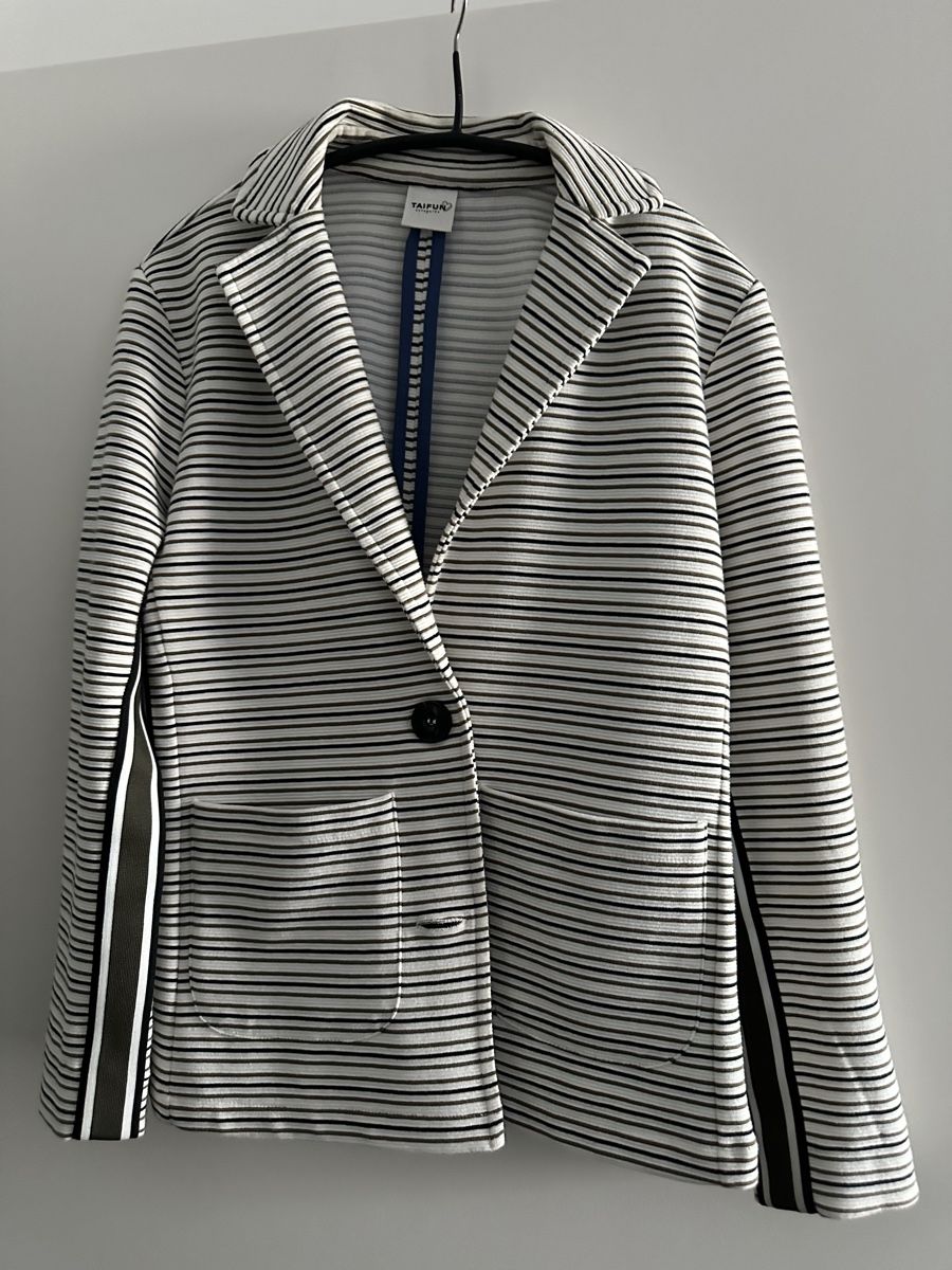 Taifun Jacken: Sommerblazer Ge. 36 weis/olive/schwarz – Gebraucht aus Wettswil von haddy91