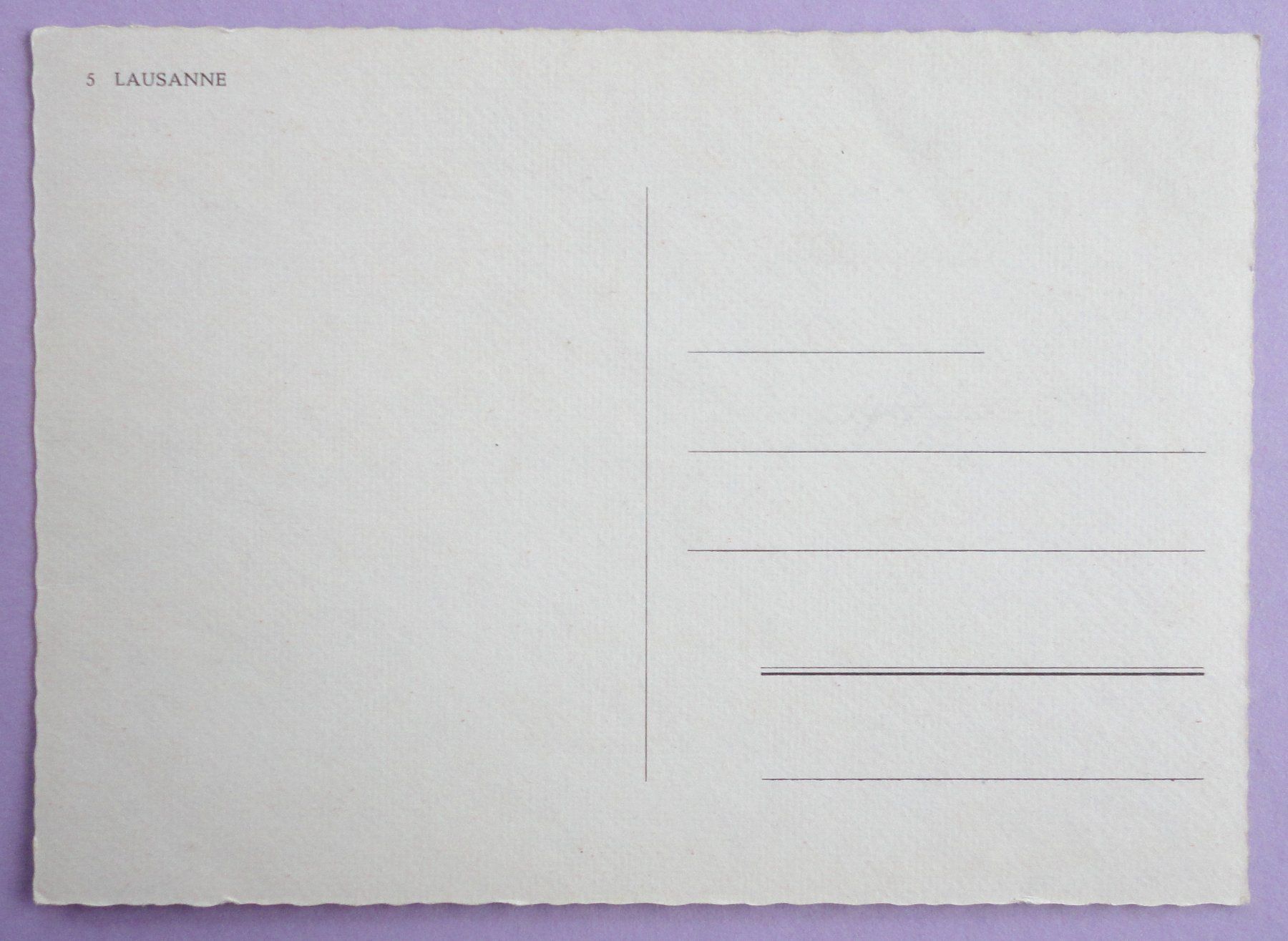 Cartoline postali: Lausanne – Usato da Fétigny venduto da Billy2miny 1
