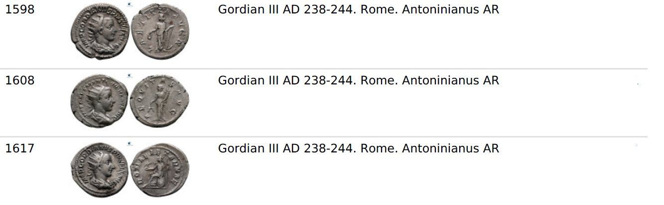 Tutti le monete: GORDIAN III silber münze – Usato da La Sarraz venduto da classicworldcoins 1