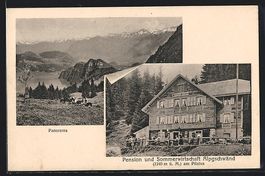 Hergiswil, Gasthaus Alpgschwänd, Panora