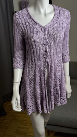 Sommerstrickjacke, lila, Junie Paris, Größe S/M