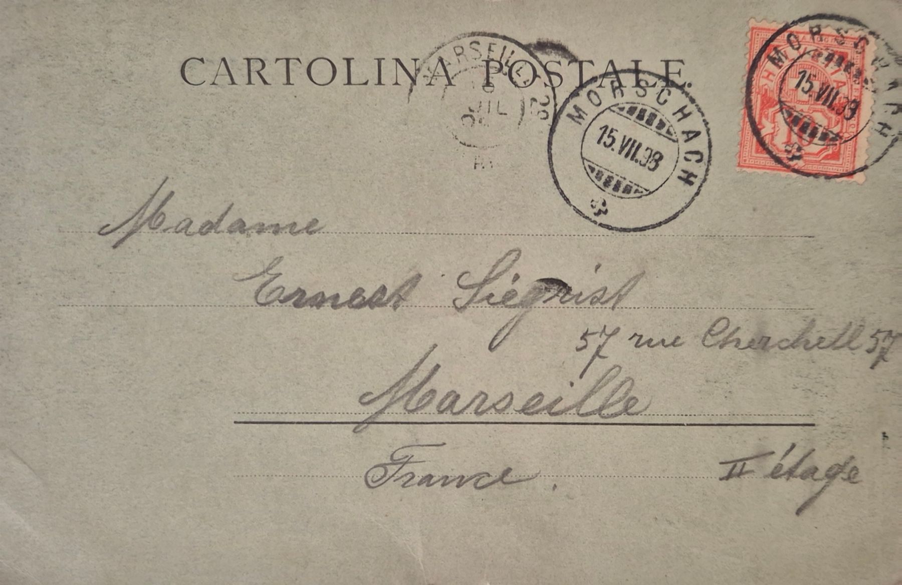 Ansichtskarten: Locarno, gelaufen 1898 – Gebraucht aus Engelburg von macbass27 1