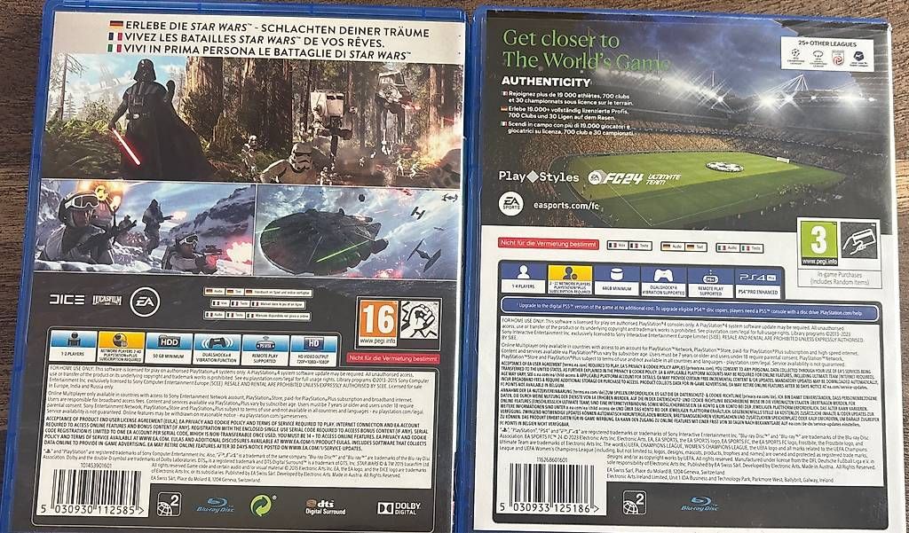 Giochi: FC24 + Star Wars Battlefront PS4 – Usato da Basel venduto da dan_528r 1
