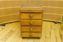 Vintage Rollkorpus aus Massivholz – doppelseitig