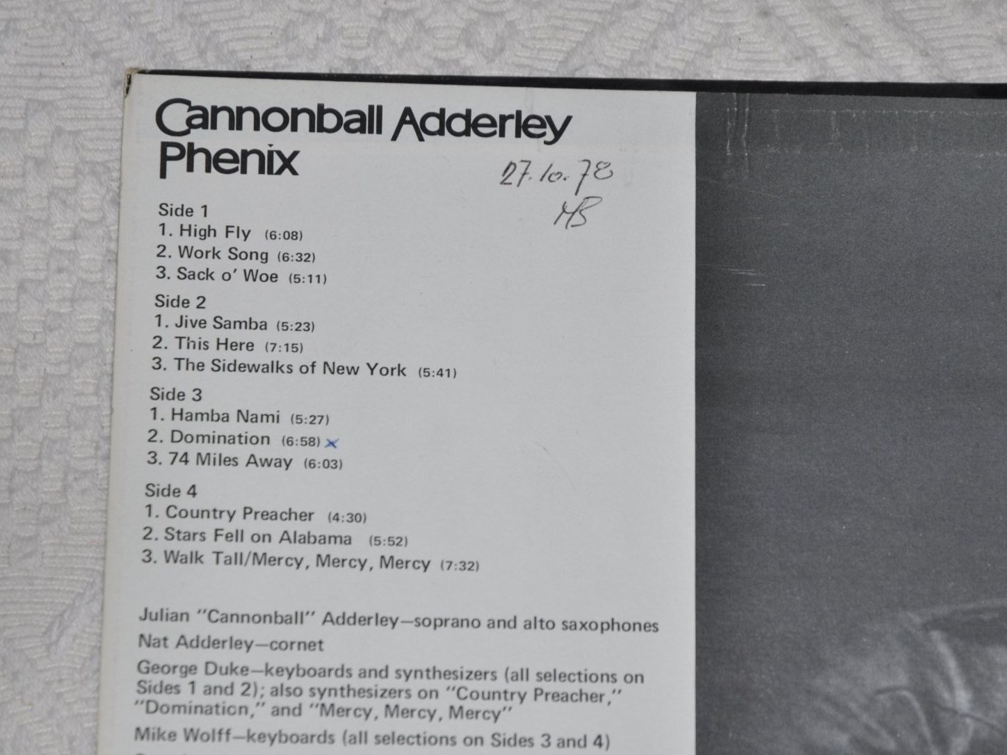 Vinyles: Doppel LP Cannonball Adderley - Phenix – D'occasion à Boll par Theodora15 3