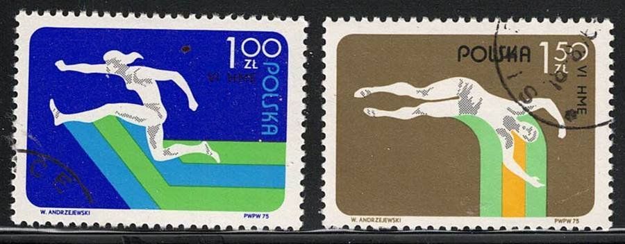 Leichtathletik Hallen EM 1975 Polen 2er Set Kaufen auf Ricardo