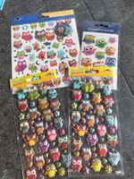 4 Pack Bogen Sticker Neu Tiere Eule