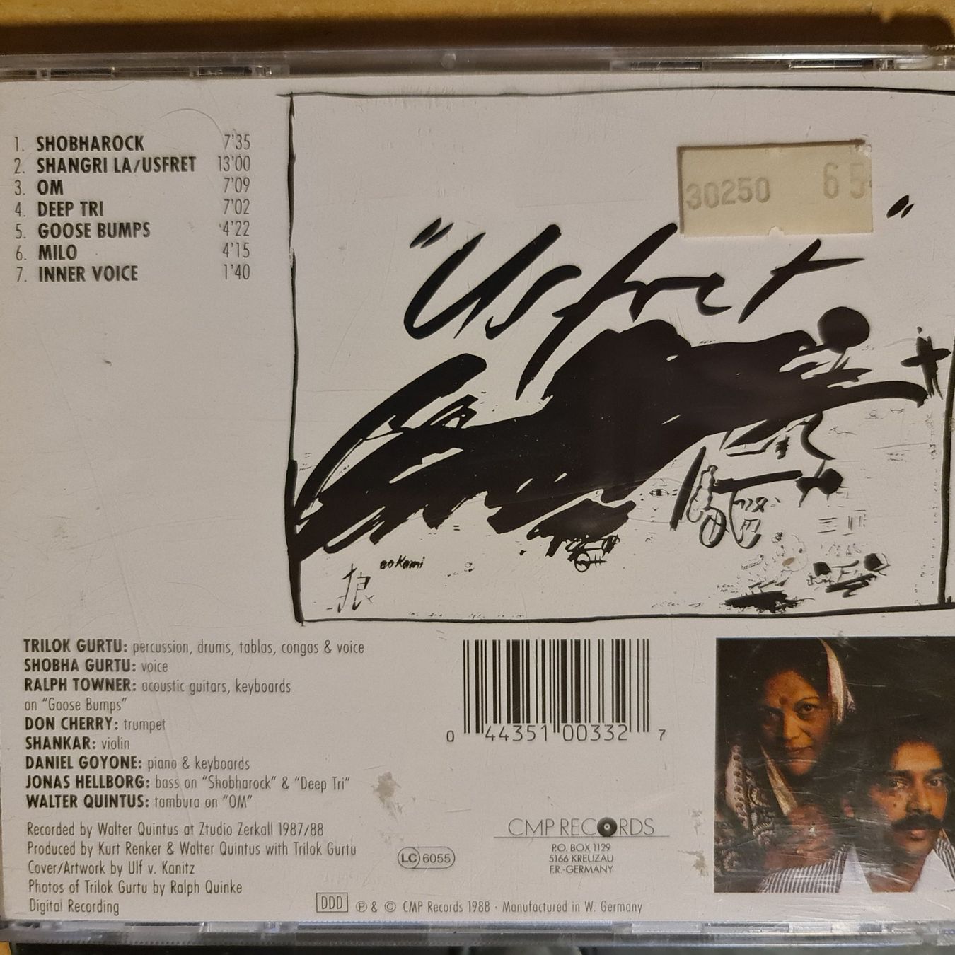 CD: Trilok Gurtu - Usfret – Usato da Dintikon venduto da Vexi 1