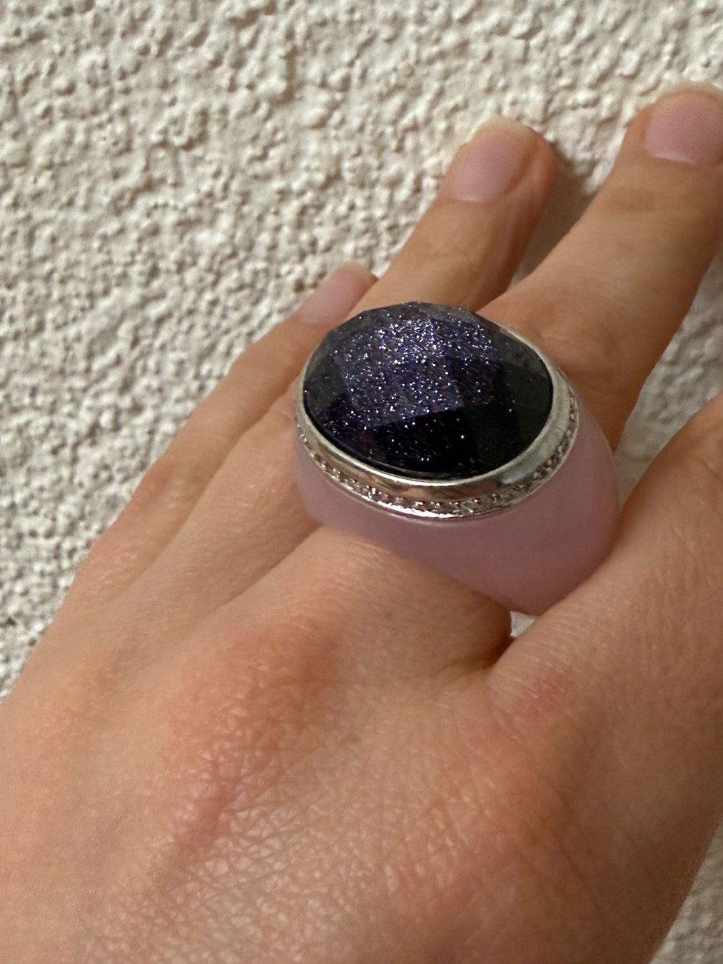 Anelli: Massiver Rosenquarz Ring – Usato da Spiegel b. Bern venduto da Rogger72 4
