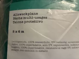 Coop Allzweckplane grün 5x6 Meter neu in Originalverpackung