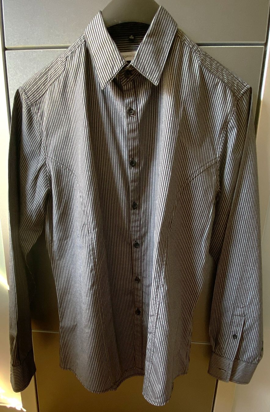Camicie: Herren Hemd langarm Gr. 39/40 M - gestreift – Nuovo (secondo la descrizione) da Hünenberg venduto da Ecila 1