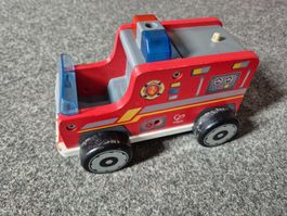 Camion de pompiers Hape en bois, jouet enfant occasion ☀