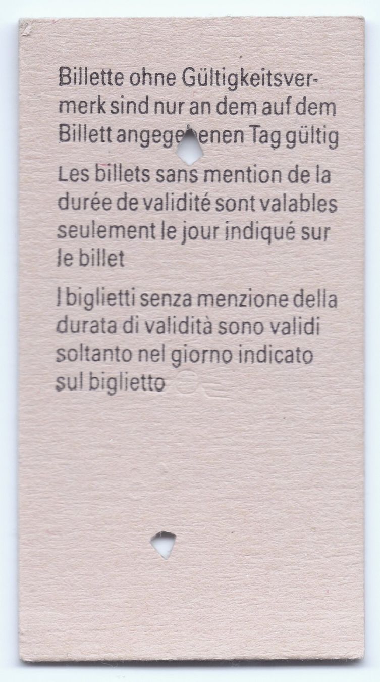 Biglietti: Billette Leuk - Leukerbad Einheimische – Usato da Langenthal venduto da Sammlungs_aus 1
