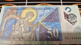 Mazedonien 50 Denar Banknote, Zustand neuwertig, Top!