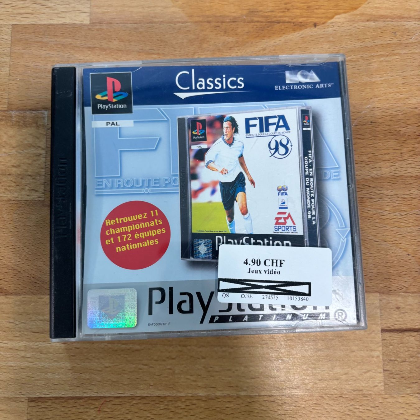 Jeux: FIFA 98 Playstation 1 PS1 – D'occasion à Lausanne par Korner-Cash