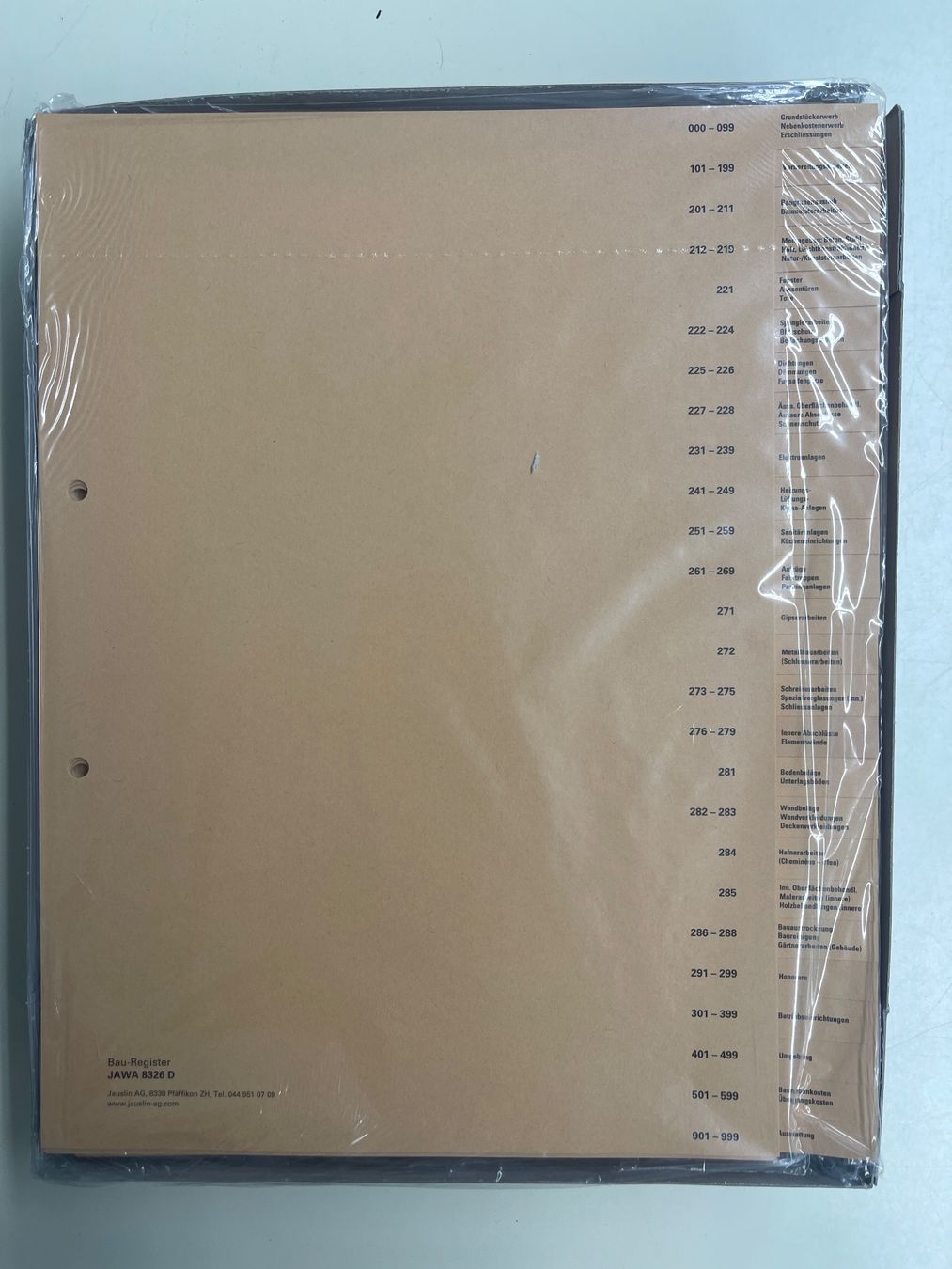 Raccoglitori: 10 neue Bauabrechnungsregister BKP – Usato da Matzingen venduto da carola71