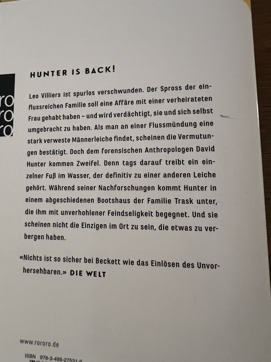 Libri: Buchpacket David Hunter Reihe 1-6 von Simon Beckett – Nuovo (secondo la descrizione) da Uznach venduto da Apuutze 8