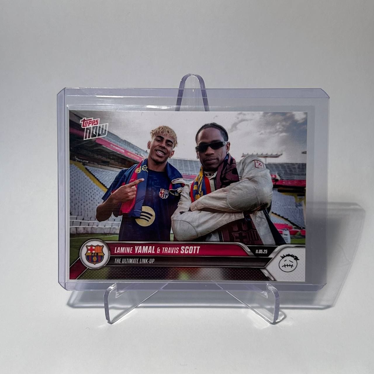 Topps Now Lamine Yamal Travis Scott Barcelona Card 2025 Topps Now