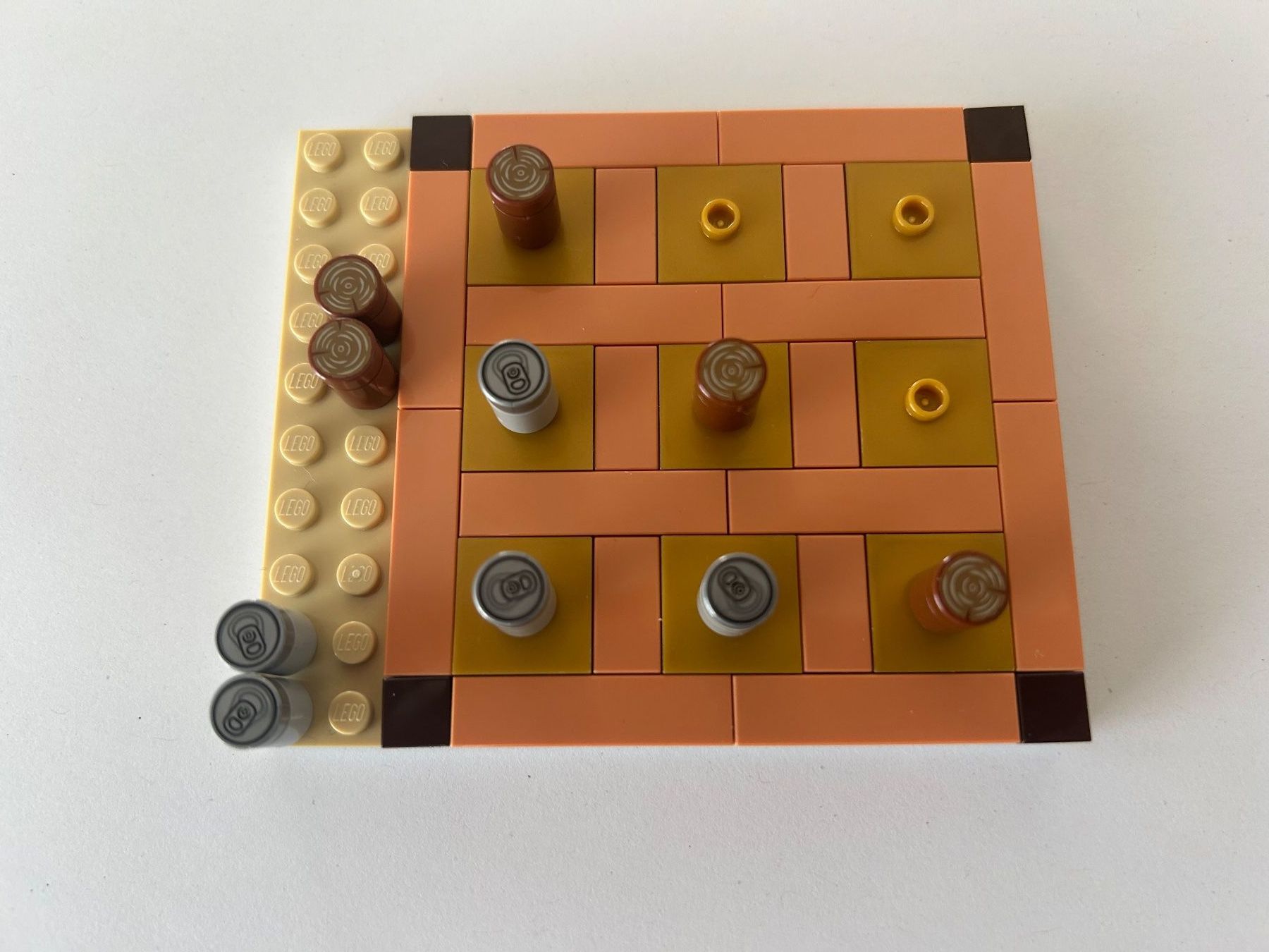 Lego Giocattoli: LEGO Tic Tac Toe (MOC) - Dose / Holz – Nuovo (secondo la descrizione) da Bettwiesen venduto da mad_cl6y 1