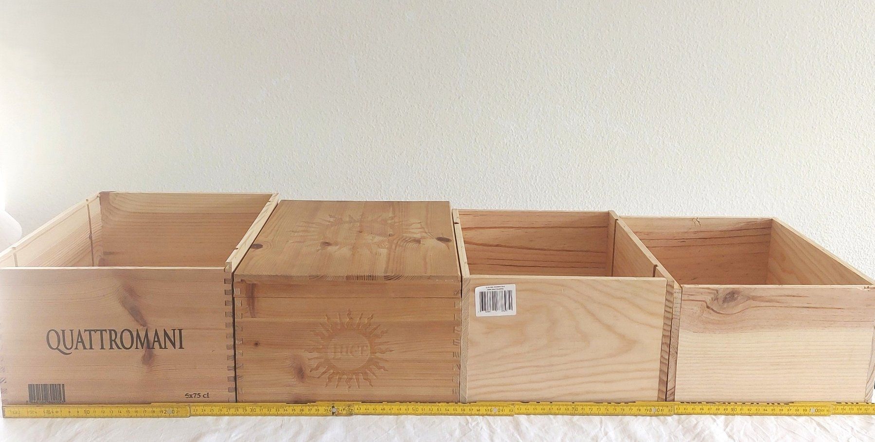 Altro: Vier Weinkisten als Aufbewahrungsboxen oder zur Deko – Nuovo e nell'imballaggio originale da Bergdietikon venduto da Zozo 6