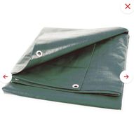 Blache Allzweckplane Keller Fahnen grün 6x10m neu