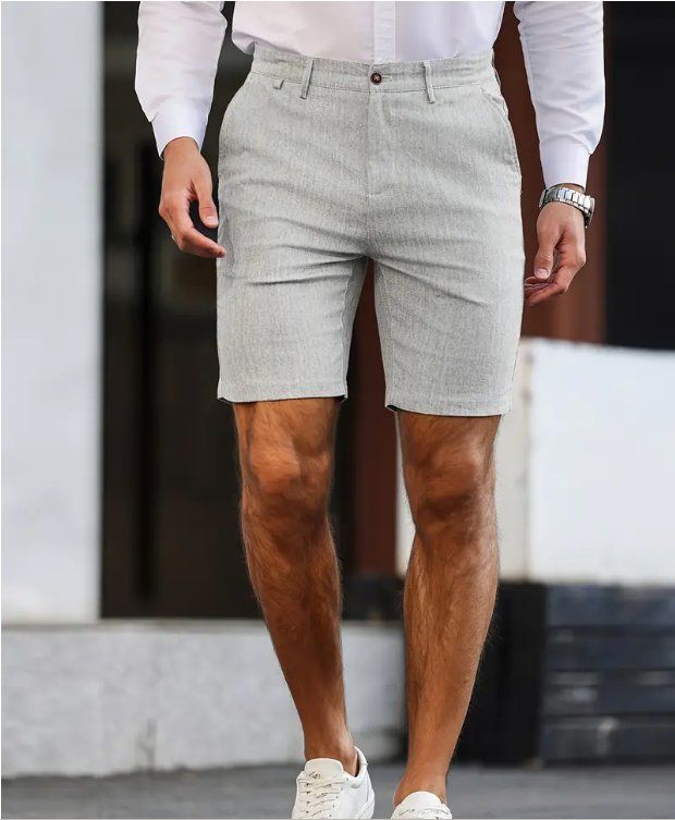 Hosen: NEUE Herren Shorts hellgrau meliert Gr. M - 225366 – Neu (gemäss Beschreibung) aus Küssnacht am Rigi von Pidu5 2