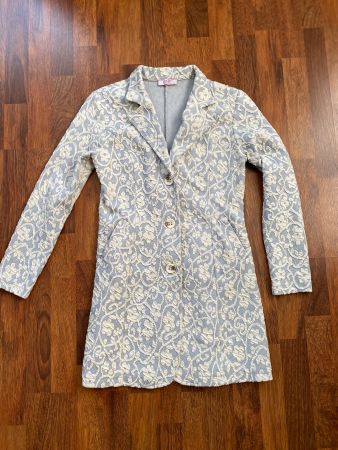 Hellblauer Sommerblazer, Grösse M, Pink Cherry, Italien