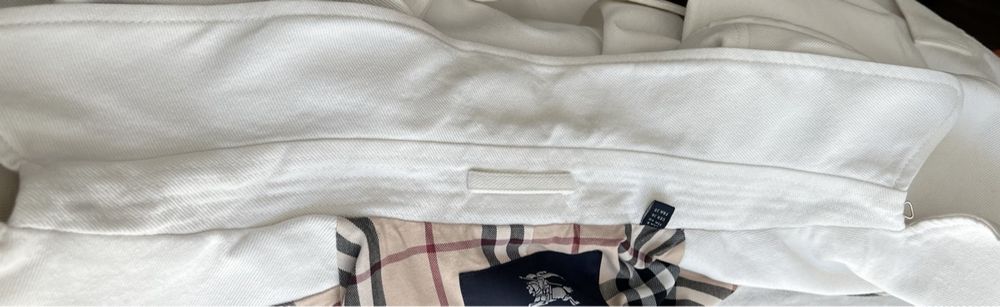 Burberry Trenchcoat in Weiss Denim Material Grosse UK 8 Kaufen auf Ricardo